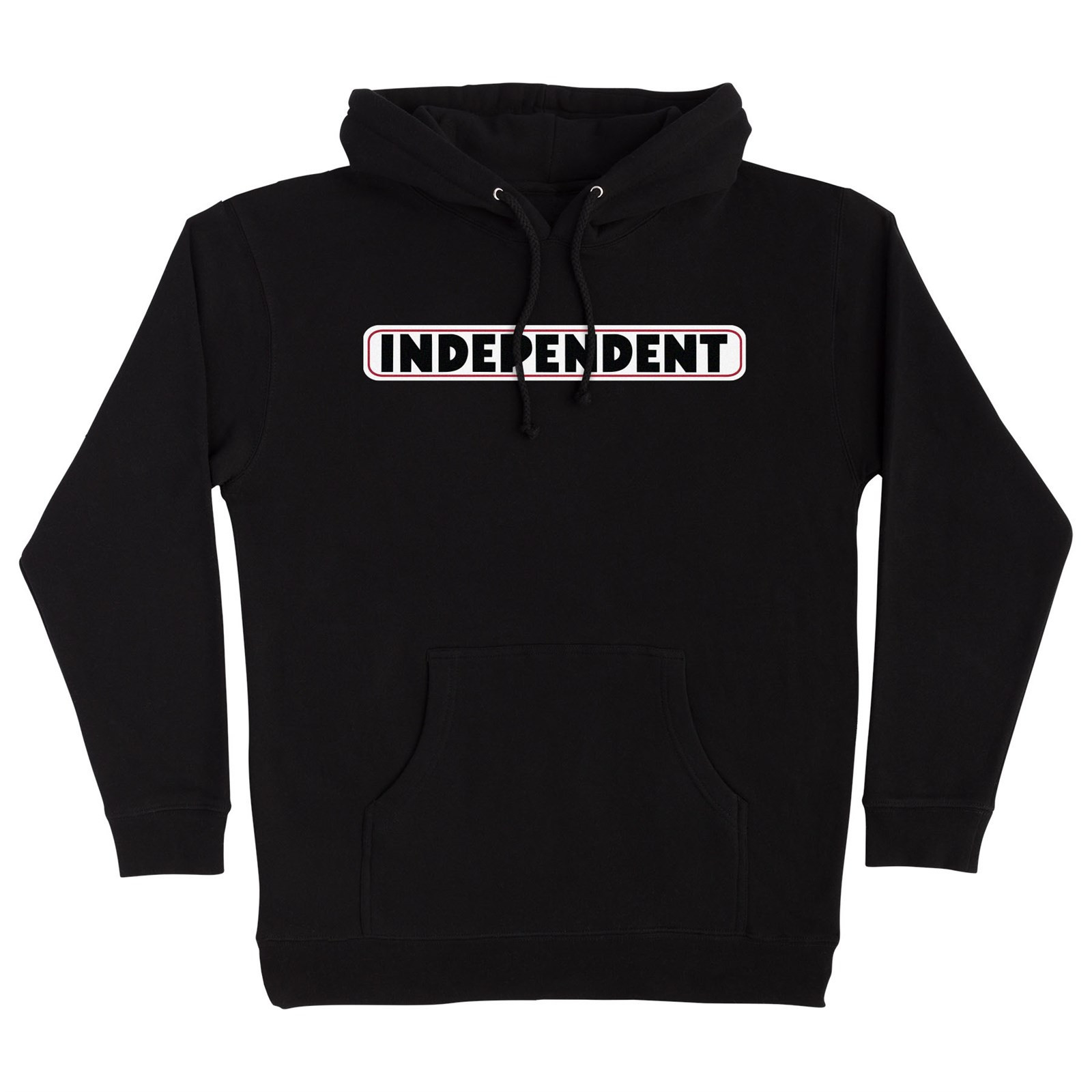 mikina INDEPENDENT - Bar Logo P/O Hooded Heavyweight Black (138644) velikost: XL