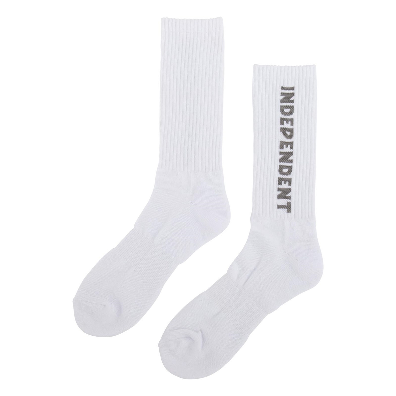 ponožky INDEPENDENT - Baseline Mid Crew Socks White/Grey 9-11 1 Pair (153765)