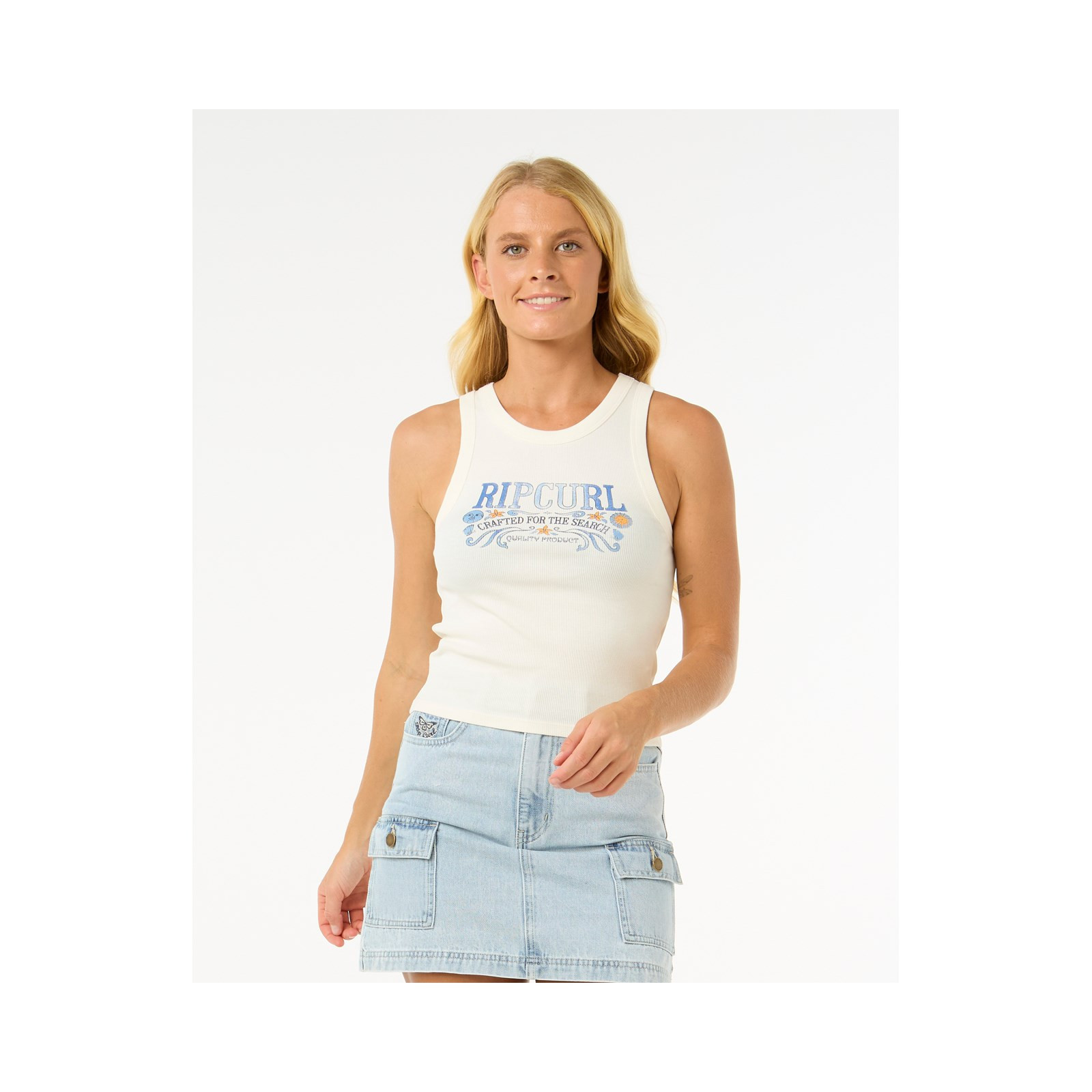 tílko RIP CURL - Luna Ribbed Tank Bone (3021) velikost: S