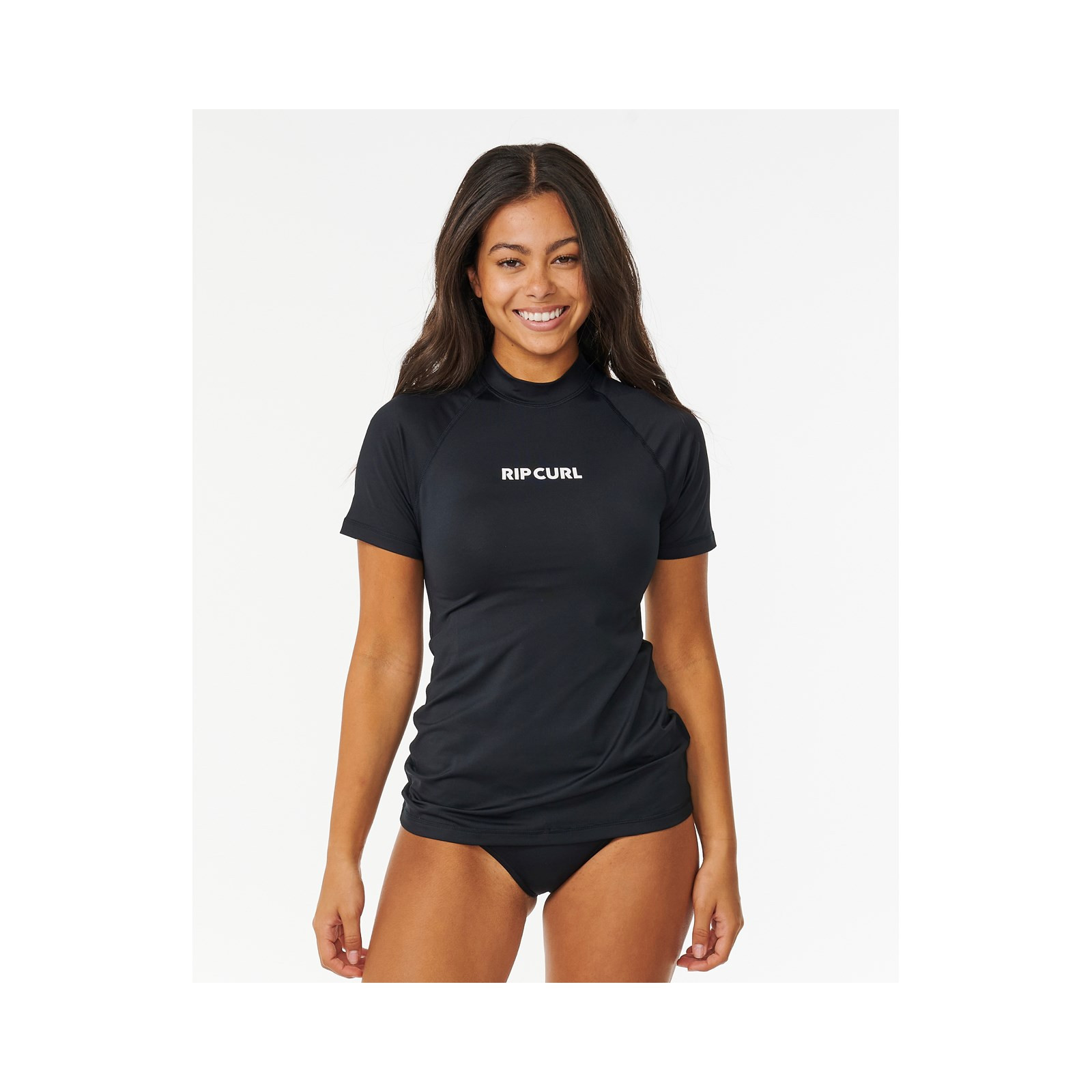 triko RIP CURL - Classic Surf Ss Upf Rashguard Black (90)