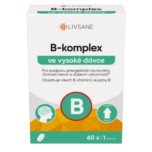 LIVSANE B-komplex ve vysoké dávce tbl.60