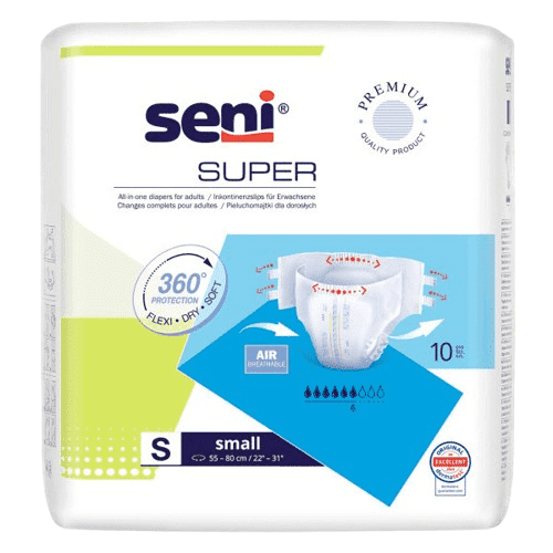 SENI SUPER SMALL KALHOTKY ABSORPČNÍ PRODYŠNÉ DENNÍ, BOKY 55-80CM,16