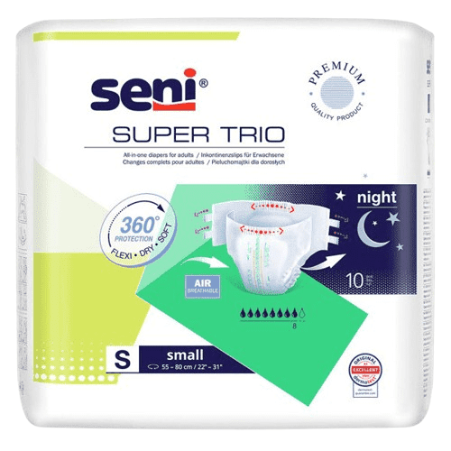 SENI SUPER TRIO SMALL KALHOTKY ABSORPČNÍ PRODYŠNÉ VYSOKÁ SAVOST, BOKY 55