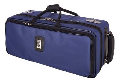 Marcus Bonna Case for 2 Piston Trumpets model MB, Blue Nylon
