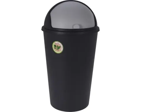 Odpadkový koš 25 l, černý, recyklovaný plast