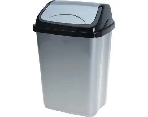 Odpadkový koš 5 l, černo-šedý