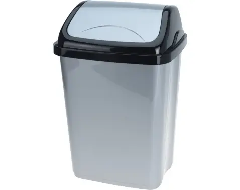 Odpadkový koš 10 l, černo-šedý