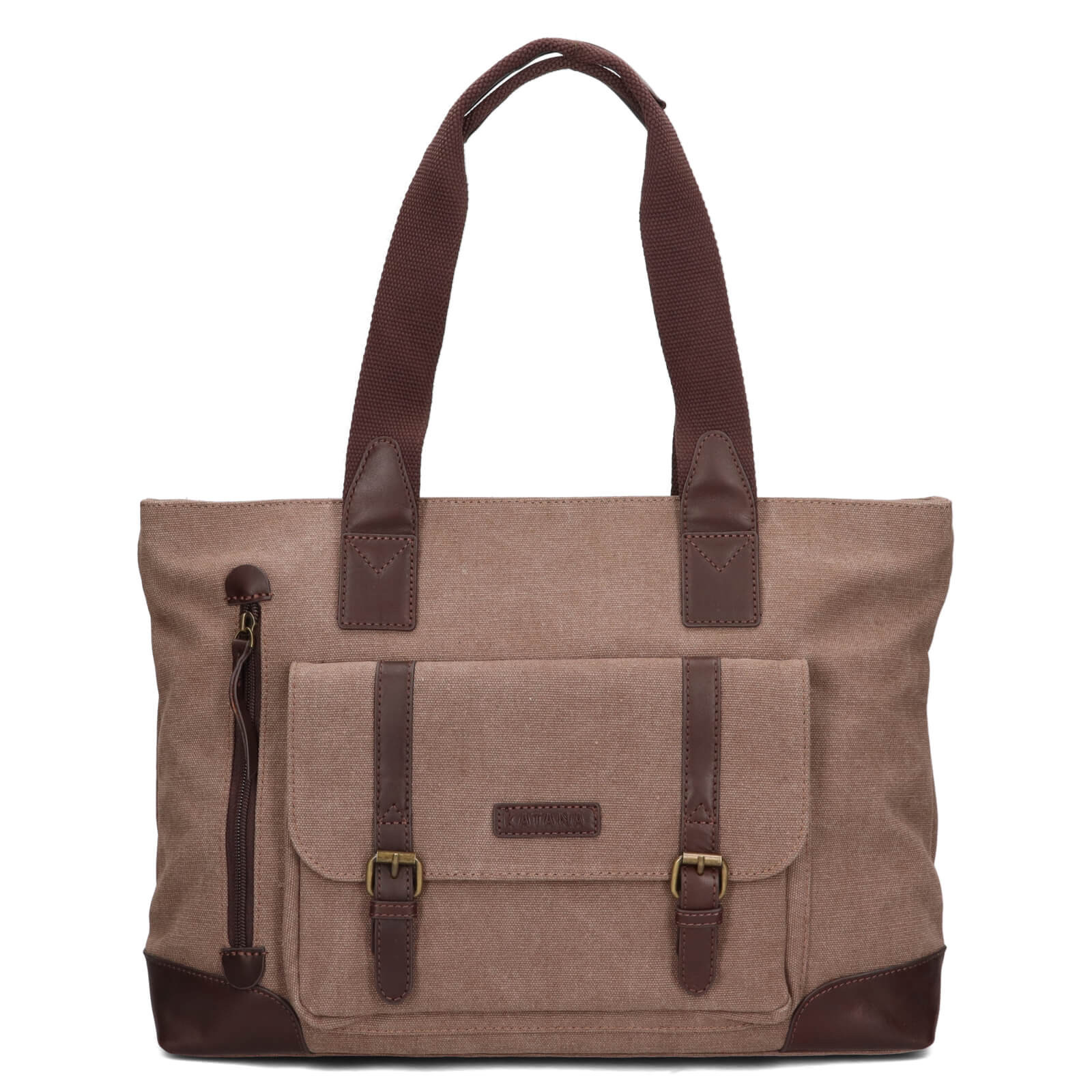 Větší dámská kabelka Katana Rotta - světle hnědá