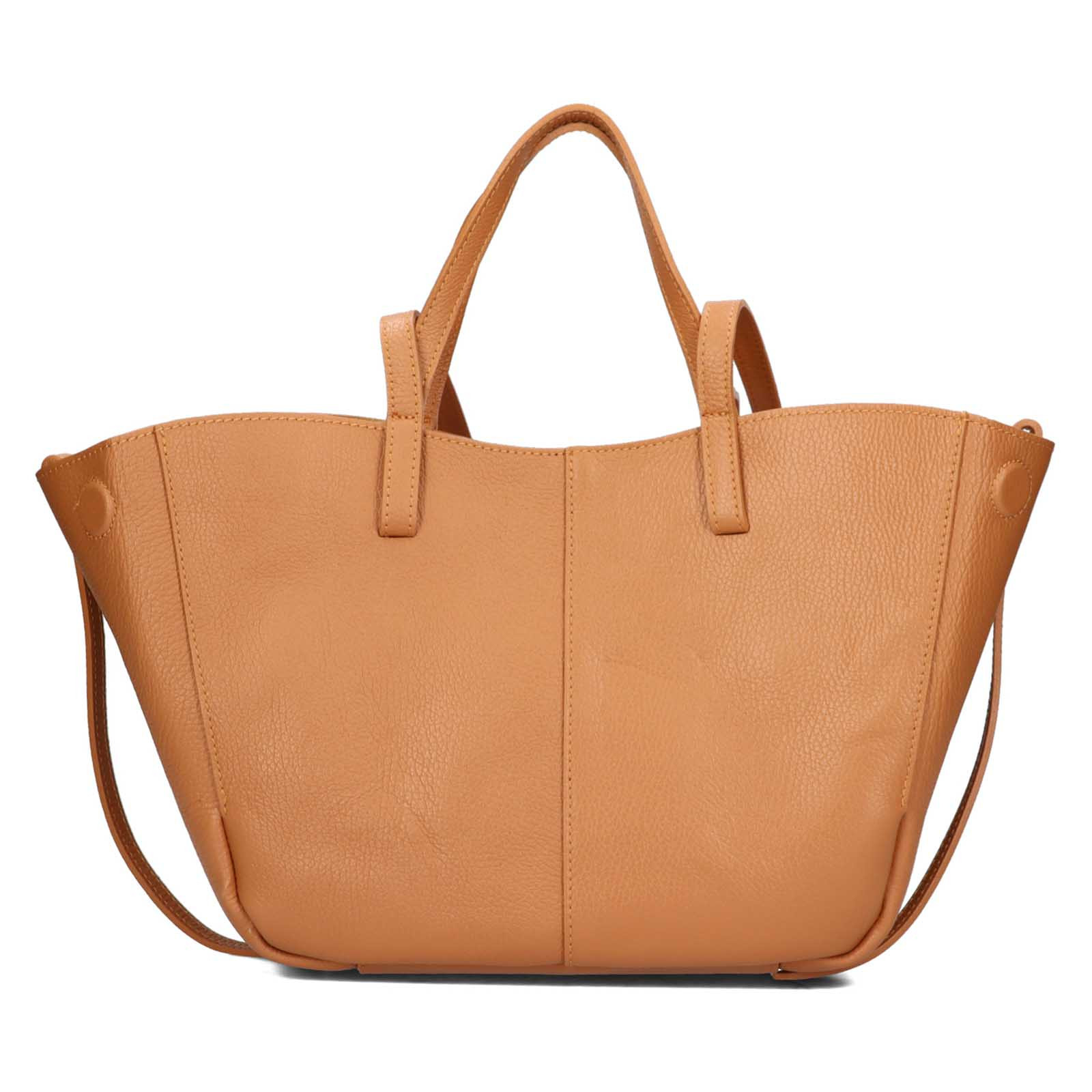 Dámská kožená kabelka Italia Violla - koňak