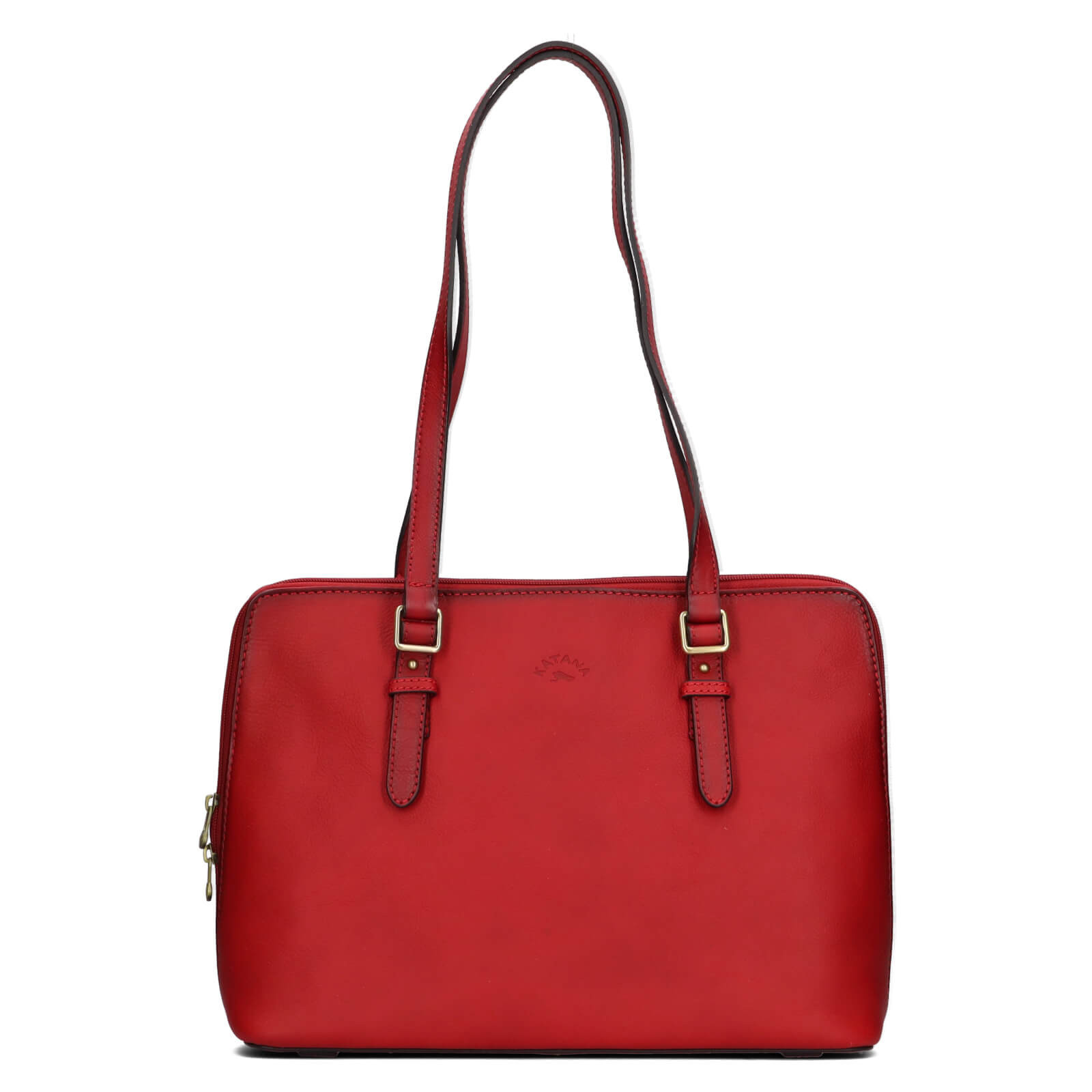 Elegantní dámská kožená kabelka Katana Wella - červená