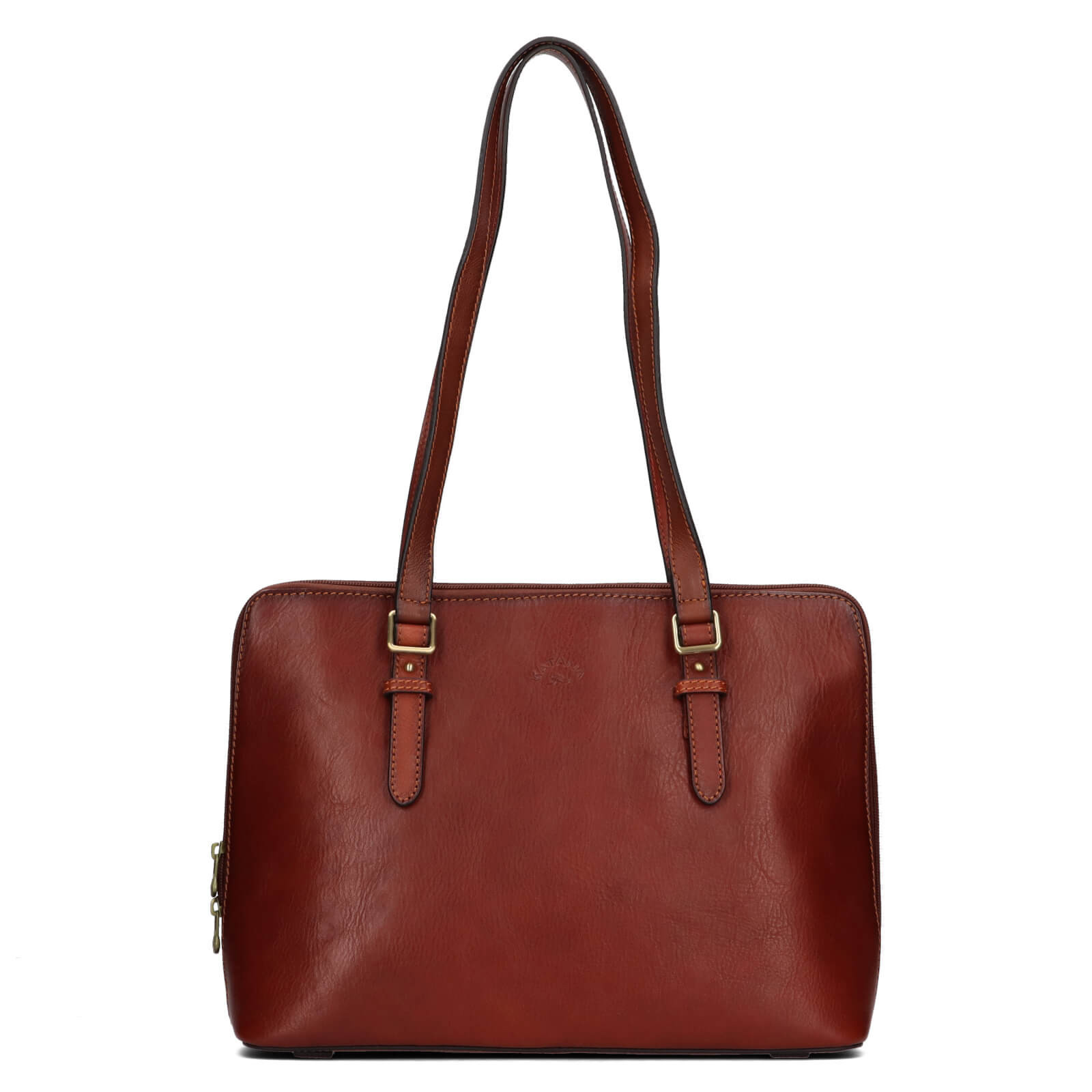 Elegantní dámská kožená kabelka Katana Wella - hnědá