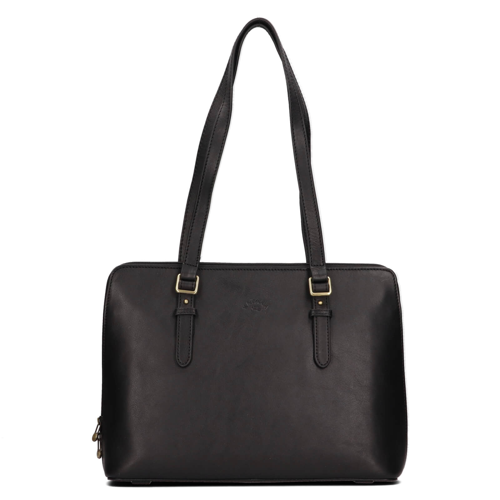 Elegantní dámská kožená kabelka Katana Wella - černá