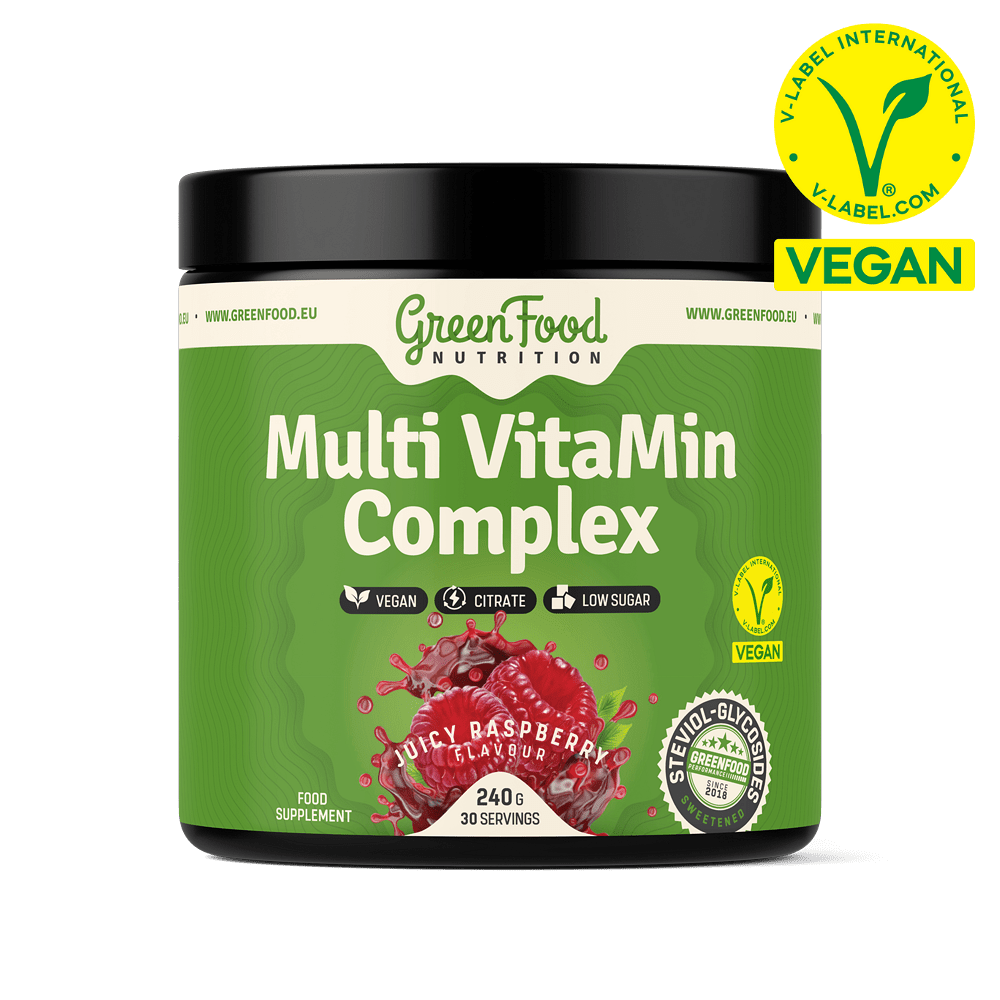GREENFOOD NUTRITION Multi VitaMin Complex juicy raspberry 240 g