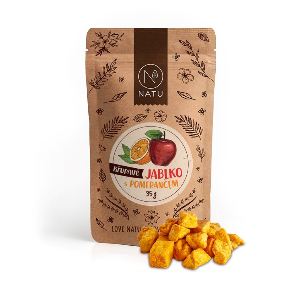 NATU Křupavé jablko s pomerančem 35 g