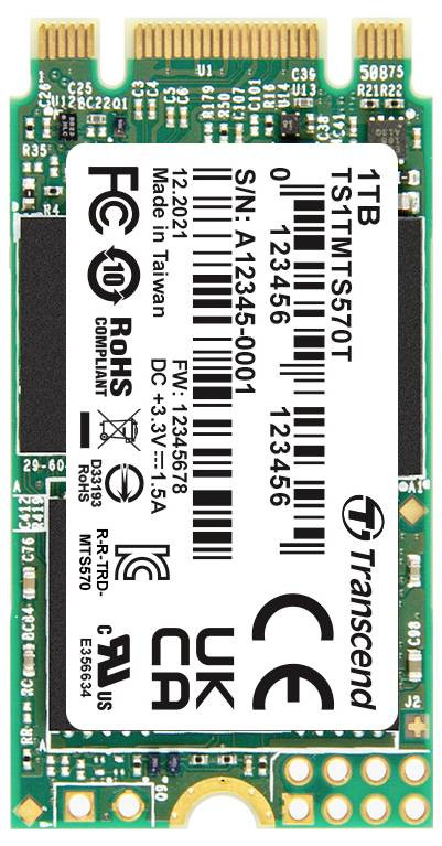 Transcend 1 TB interní SSD disk SATA M.2 2242 TS1TMTS570T-VS1