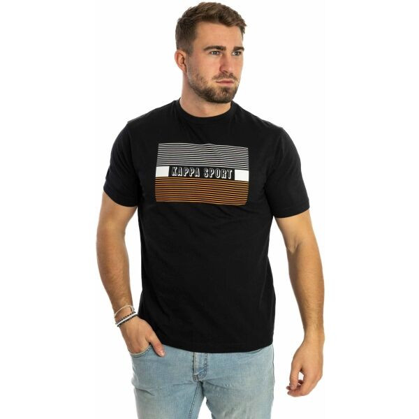 Kappa LOGO GULMEN Pánské triko, černá, velikost