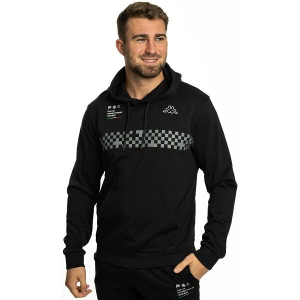 Kappa LOGO GRACOR Pánská mikina, černá, velikost