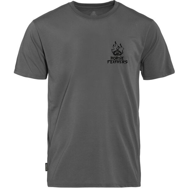 Horsefeathers RECKLESS TECH Pánské tričko, tmavě šedá, velikost