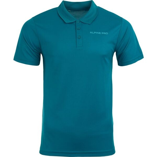 ALPINE PRO SEDRUN Pánské polo triko, modrá, velikost