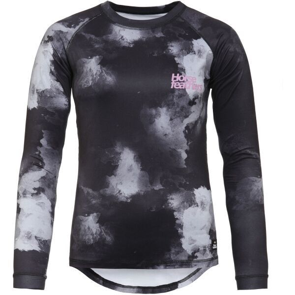 Horsefeathers DECO LS Dámský cyklodres, černá, velikost