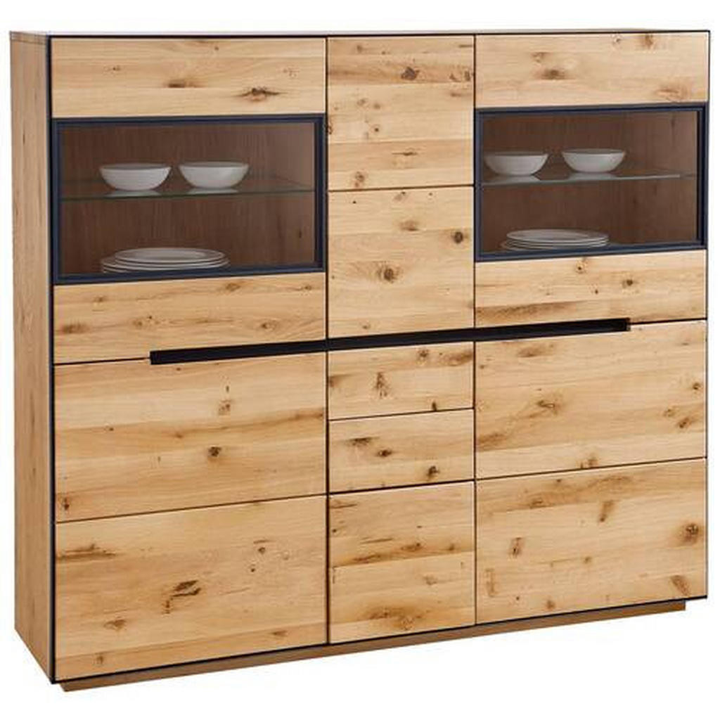 Linea Natura VYSOKÁ KOMODA, divoký dub, barvy dubu, 155/136/38 cm