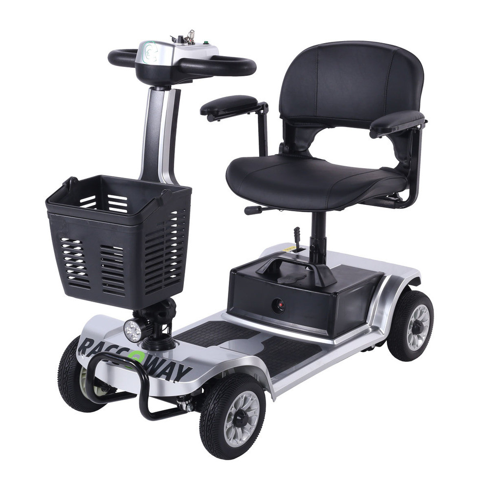 Elektrický čtyřkolový vozík RACCEWAY SPLIT- stříbrný