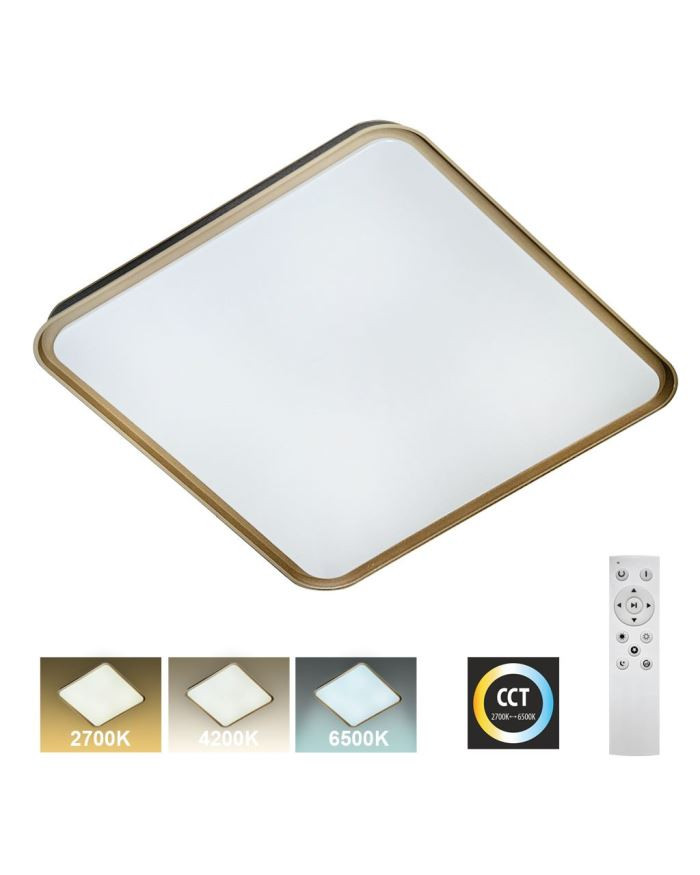 LED stropní svítidlo - UNA 60W CCT plus ovladač, Trixline TR-618S