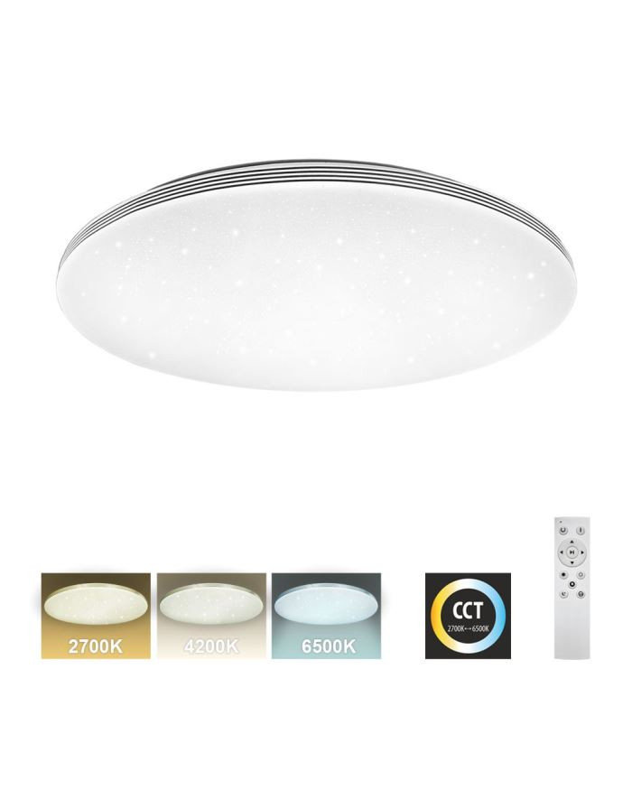 LED stropní svítidlo - VENTA 36W CCT plus ovladač, Trixline TR-611C