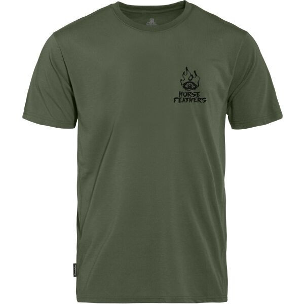 Horsefeathers RECKLESS TECH Pánské tričko, khaki, velikost