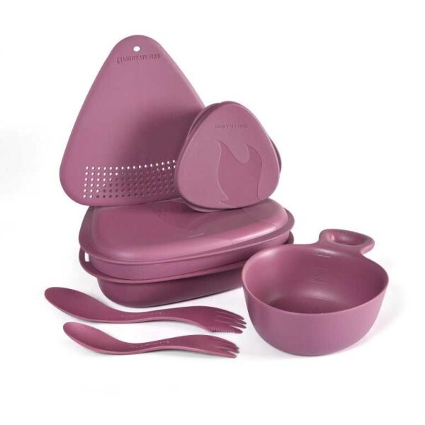 Light my fire OUTDOOR MEALKIT 2.0 Sada nádobí, fialová, velikost