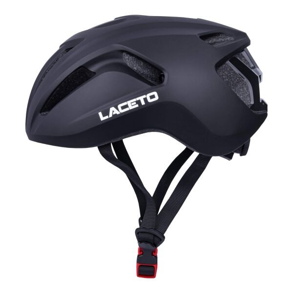 Laceto CAMINO Silniční cyklistická helma, černá, velikost