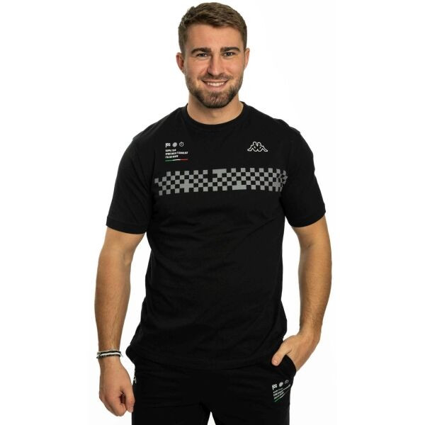 Kappa LOGO GERACER Pánské triko, černá, velikost