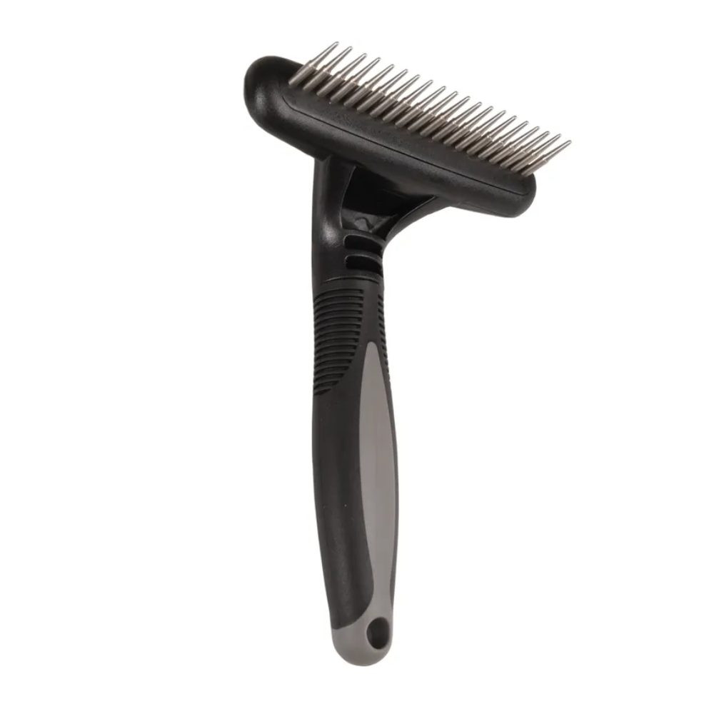 Kartáč pro domácí mazlíčky s otočnými zuby Flamingo Comfort - jednořadý