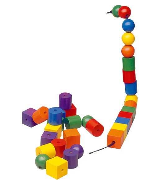 EDX Education Navlékaní barevných korálků (108 ks)