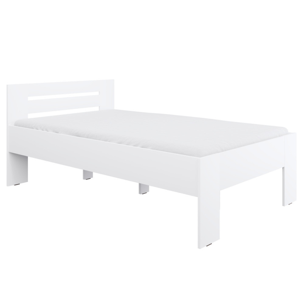 Kondela Postel, 120x200, bílá, BASIS