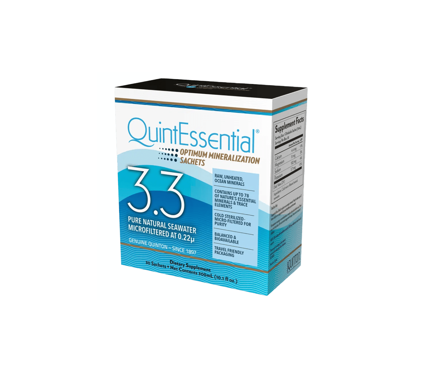 Quicksilver Scientific QuintEssential® Hypertonic Elixir 3.3, Hydratace organismu, 30 sáčků