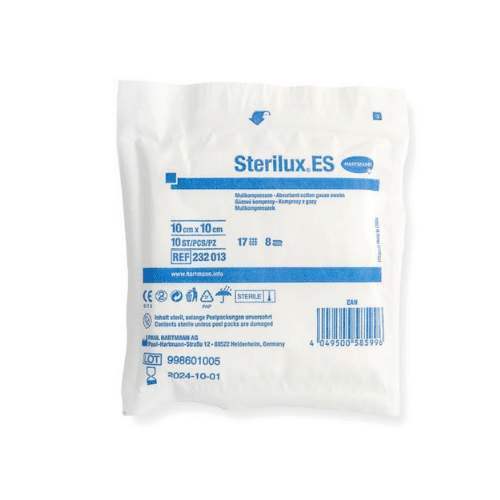Gáza kompresní sterilní STERILUX 10x10cm 17vl., 1x10ks