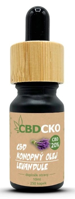 CBDCKO CBD olej levandule 20% 10 ml