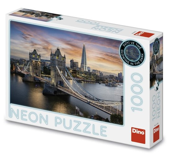 Puzzle 1000 Soumrak nad Tower Bridge neon