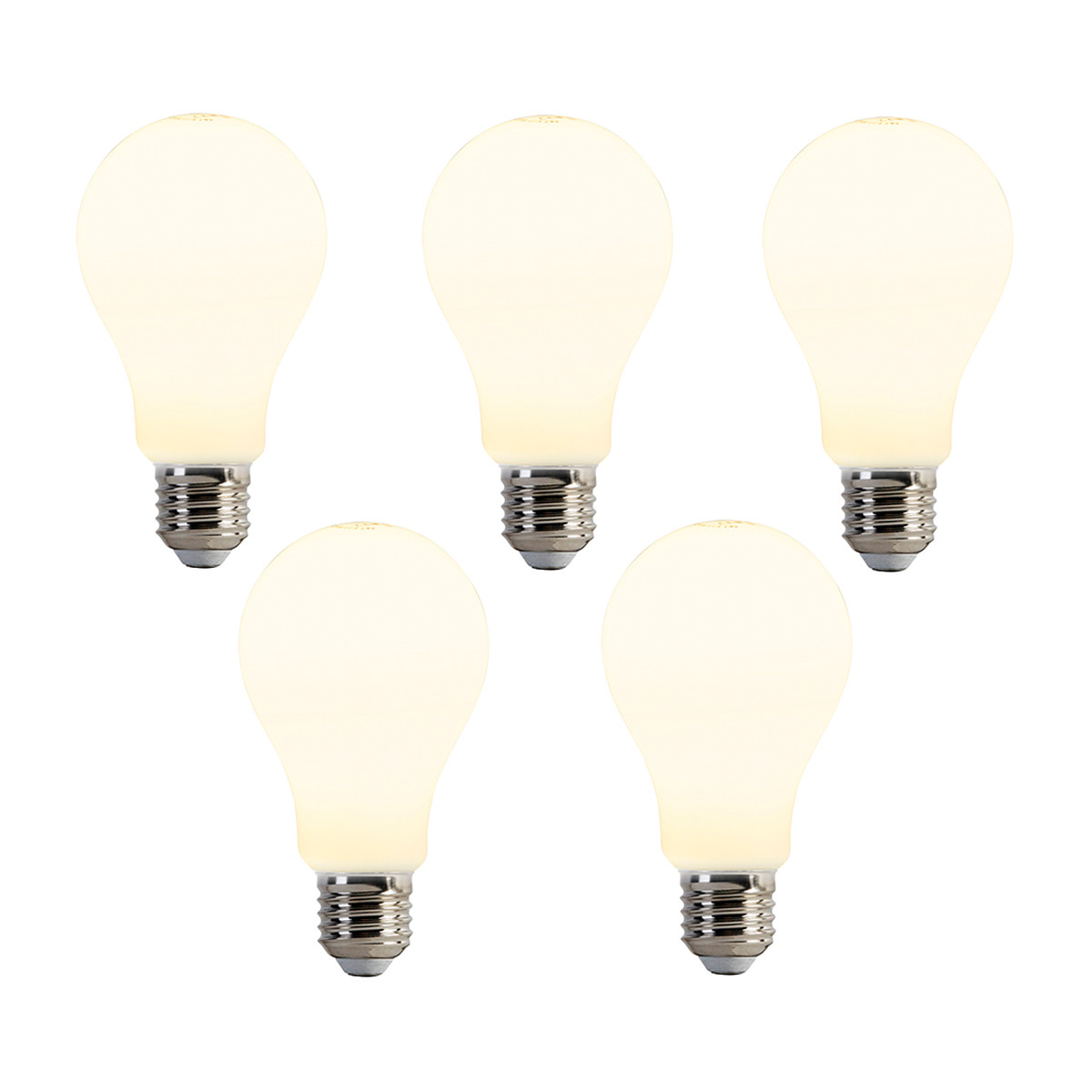 Sada 5 LED žárovek E27 A67 Opal 8W 900lm 2700K