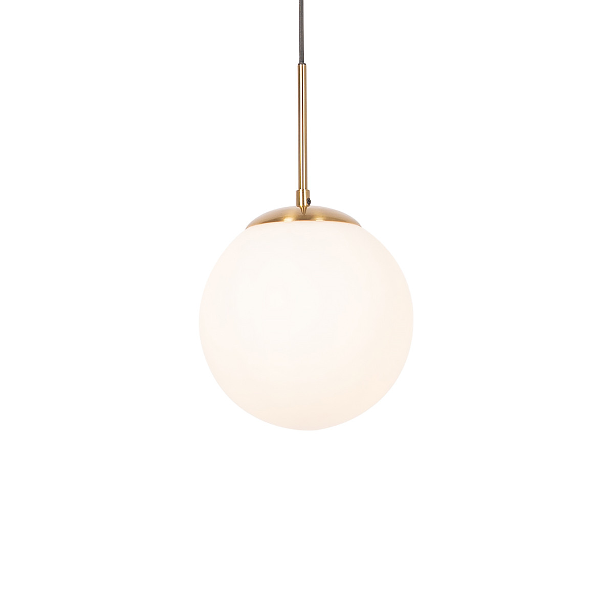 Smart hanglamp goud met opaal glas incl. Wifi P45 - Flore