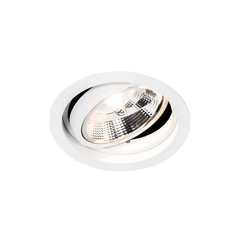 Smart Ronde inbouwspot wit verstelbaar incl. Wifi GU10 111m - Chuck 111