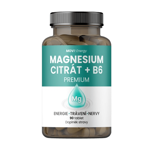 MOVit Magnesium citrát + B6 Premium tbl.90