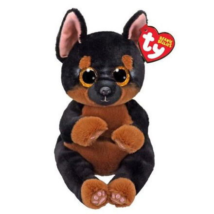 TY Beanie Bellies FRITZ 15 cm - černohnědý pes