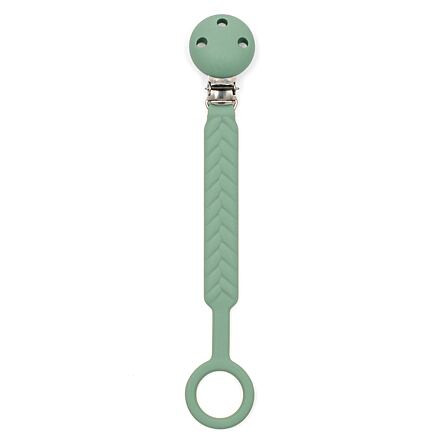 New Baby Silikonový klip na dudlík modrá