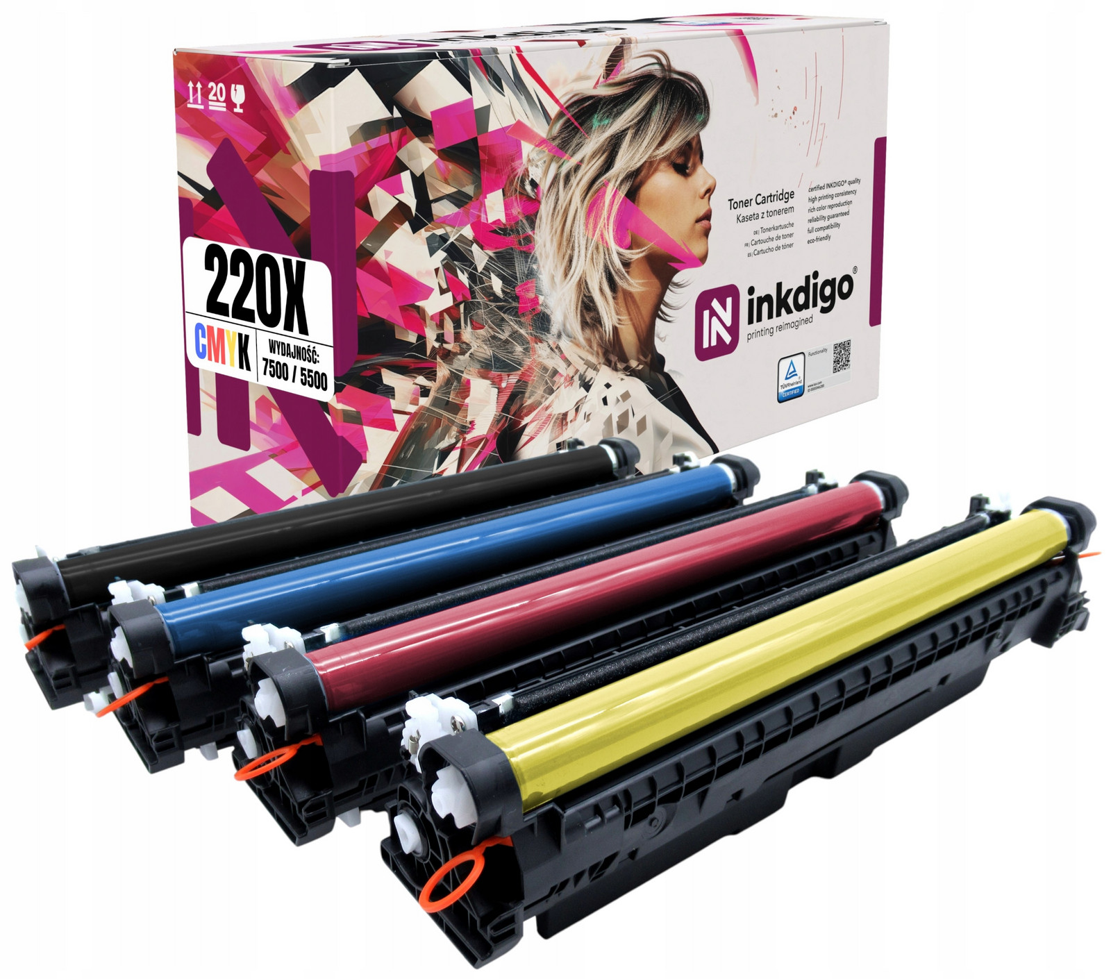 W2200X-W2203X Náhradní Tonery Pro Tiskárnu Hp Color LaserJet Pro 4202 4302