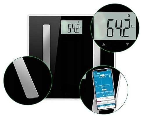 Analytická diagnostická koupelnová váha 8v1