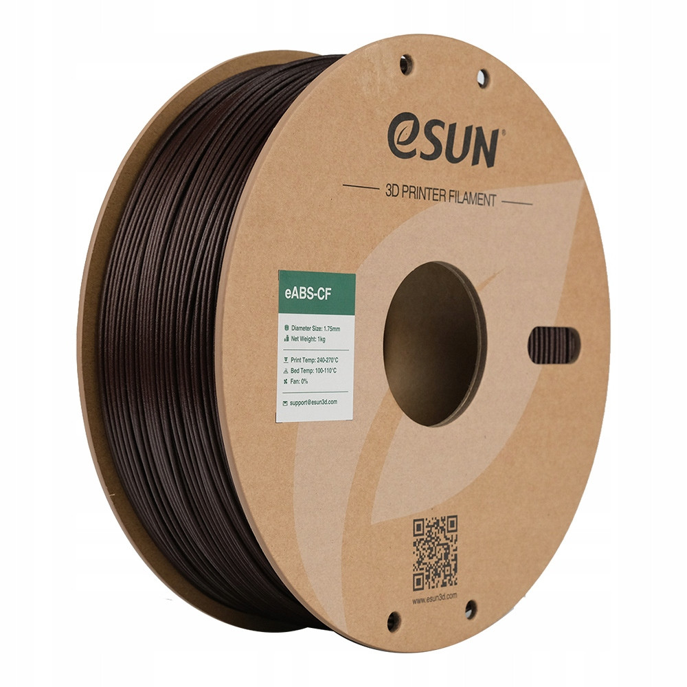eSUN Abs-cf Filament tmavě červený 1.75 mm 1000 g