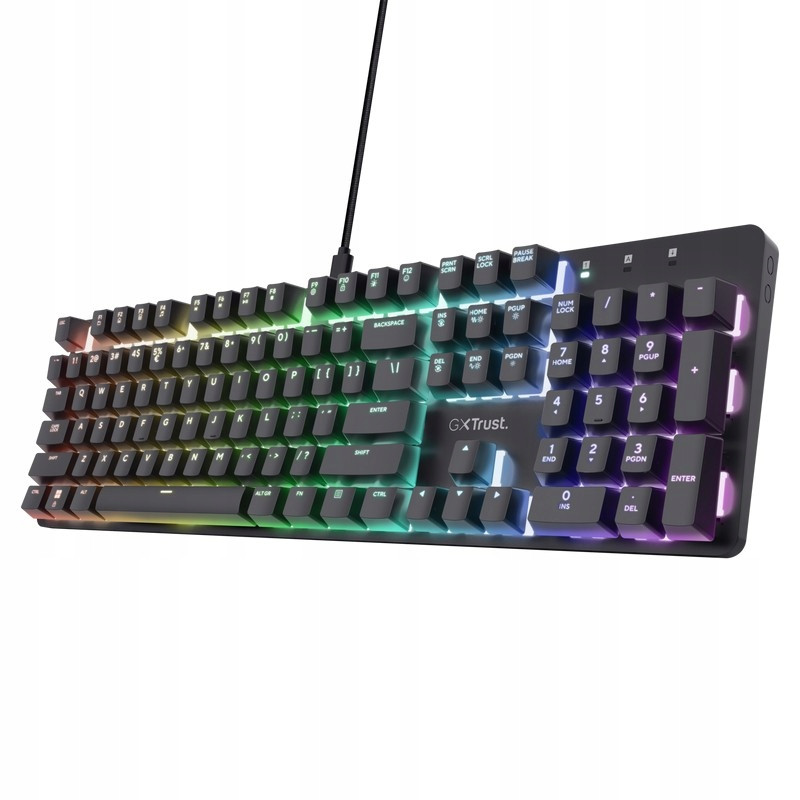 Trust Mechanická klávesnice Gxt 871 Zora Us Rgb