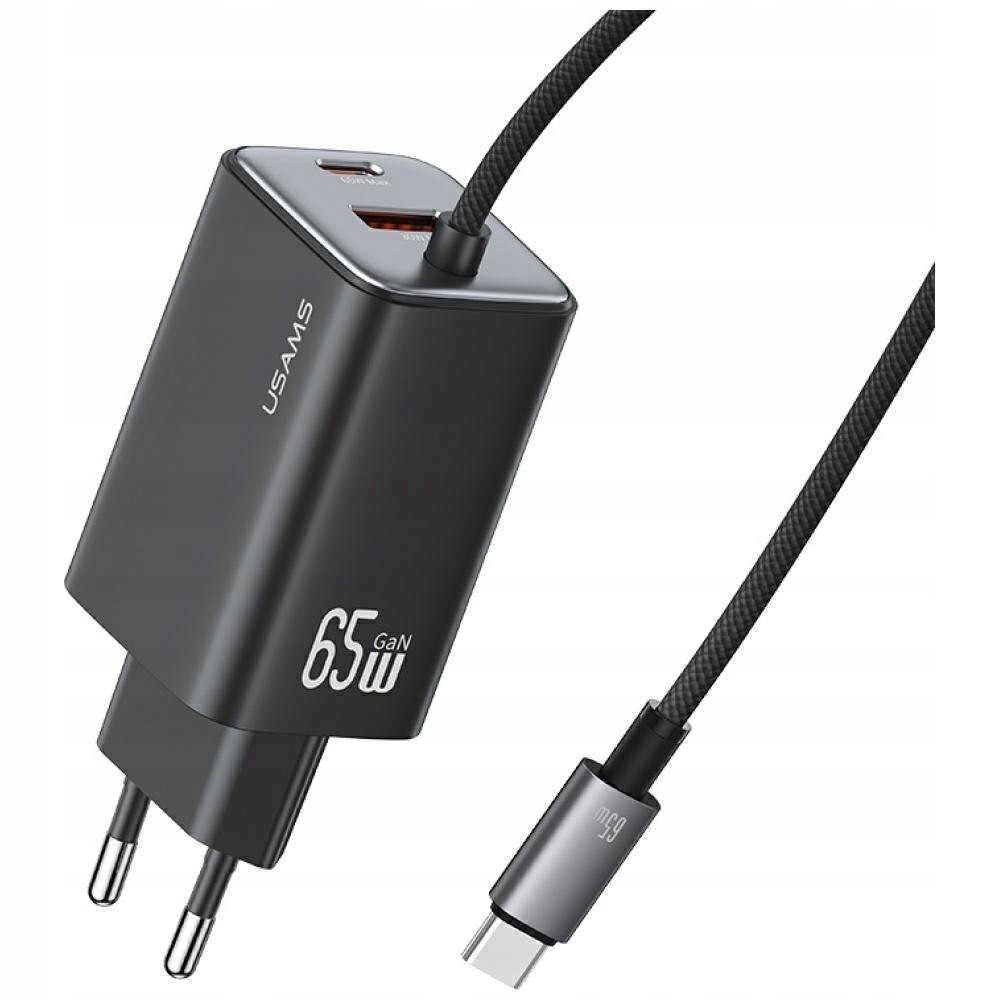 Síťová nabíječka Usams Jc Series CC266 65W GaN Fast Charger 2xUSB-C 1xUSB